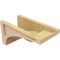 Ekena Millwork 7"W x 14"D x 7"H Wide Viola Rough Cedar Woodgrain TimberThane Corbel, Primed Tan CORUR07X14X07VIORCPR - alternate 4
